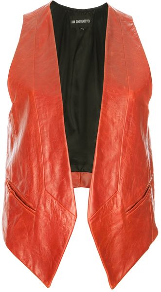 Ann Demeulemeester Open Front Waistcoat - Lyst
