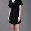 Balenciaga Pleat Dress in Black - Lyst