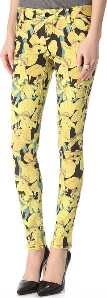 Alice + Olivia Floral Skinny Jeans - Lyst