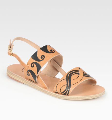 Ancient Greek Sandals Calypso Leather Slingback Sandals in (natural ...