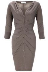Azzaro Ruched Silk Dress