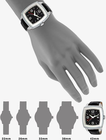 Breil Dual Time Crocembossed Leather Watch - Lyst