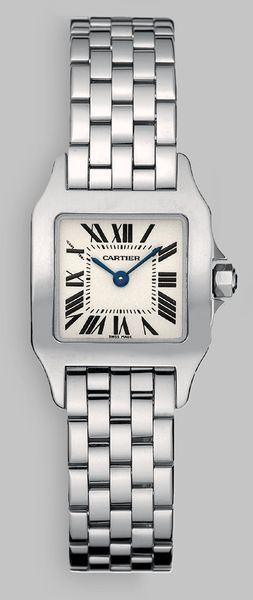 Cartier Santos Demoiselle Stainless Steel Watch On Bracelet Small - Lyst