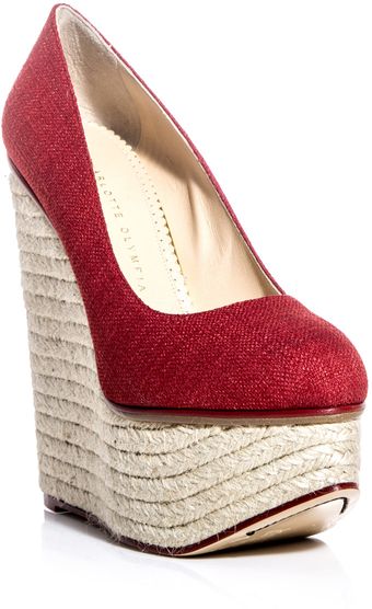Charlotte Olympia Carmen Espadrille Wedges - Lyst
