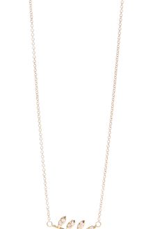 Jacquie Aiche Pave Leaf Necklace - Lyst