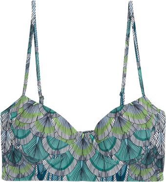 Mara Hoffman Feather Print Cami Bikini Top - Lyst