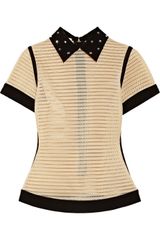 Moschino Trimmed Mesh Shirt