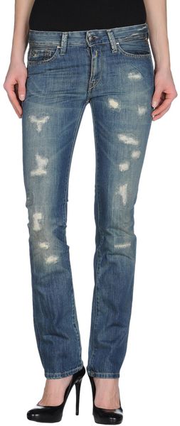 Replay Denim Trousers - Lyst