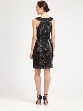 Sue Wong Embroidered Dress - Lyst