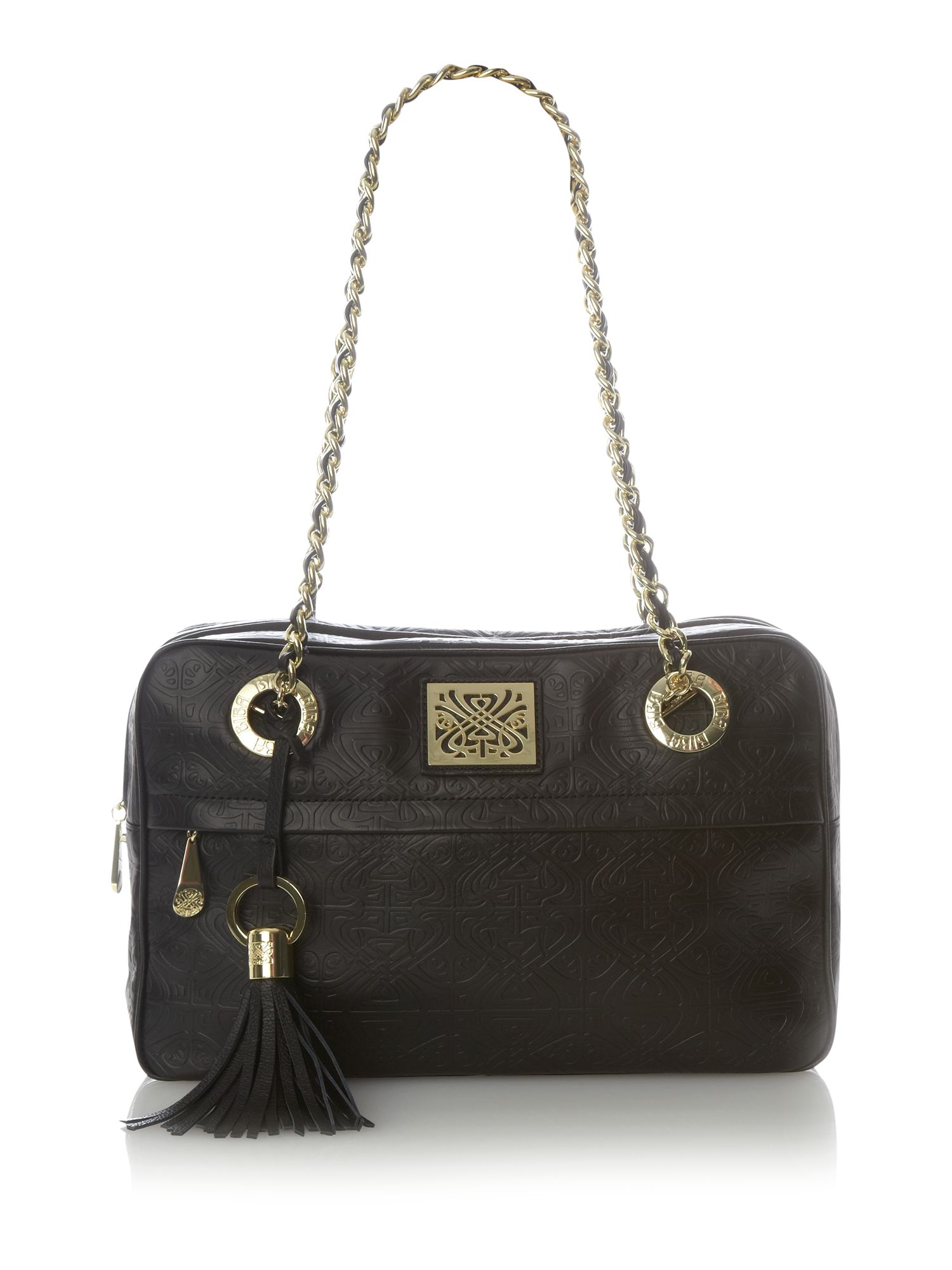 Biba Elise Chain Shoulder Bag in Black Lyst