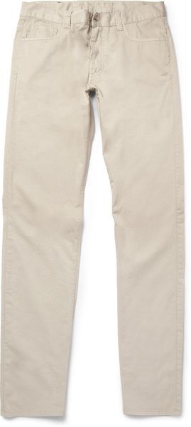 Canali Straightleg Cotton blend Chinos - Lyst