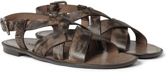 Dolce & Gabbana Leather Sandals - Lyst