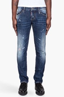 DSquared2  Faded Paint Jeans - Lyst