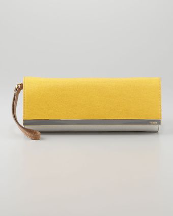 Fendi Rush Colorblock Clutch Bag  - Lyst