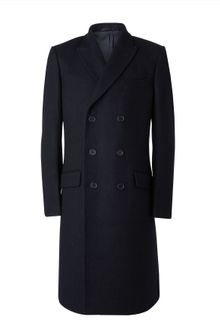Jaeger Double Breasted Overcoat - Lyst
