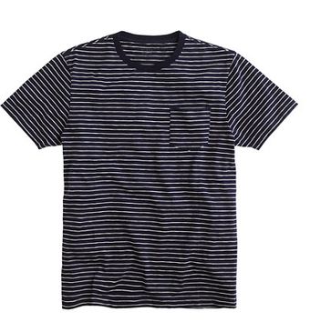 J.Crew Broken-In Pocket Tee in Ultramarine Stripe - Lyst