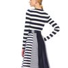 Michael Kors Mixstripe Shantung Skirt in Blue (natural) - Lyst