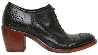 Rocco P 65mm Perforated Leather Laceup Shoes - Lyst