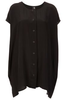 Topshop Silk Popper Tee By Boutique - Lyst