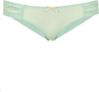 Topshop Flock Ruffle Mini - Lyst