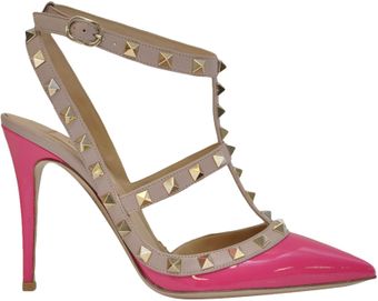 Valentino Rockstud Slingback Pump - Lyst
