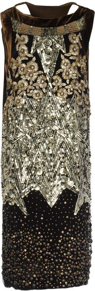 Alberta Ferretti Short Dress - Lyst