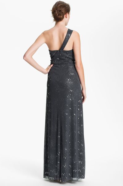 cachet navy evening gown
