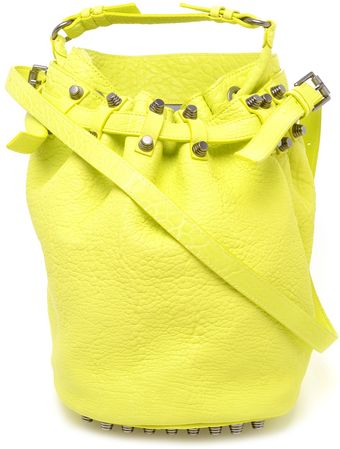 Alexander Wang Diego Blistered Leather Bucket Bag - Lyst