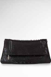 BCBGMAXAZRIA Metal Mesh Foldover Clutch - Lyst