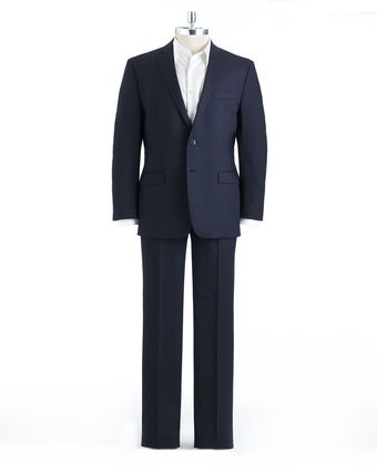 Calvin Klein Wool Pinstripe Suit - Lyst