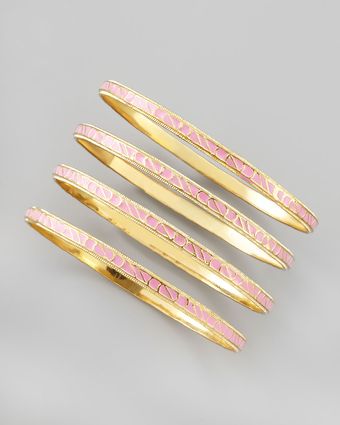 Chamak By Priya Kakkar Skinny Enamel Bangle Set - Lyst