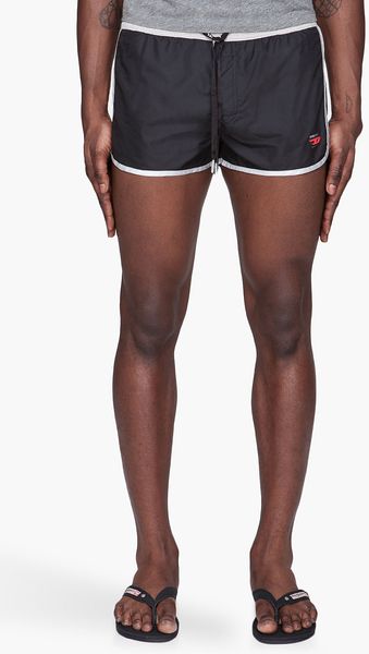 Diesel Black and Grey Bmbx Reef Swim Shorts - Lyst