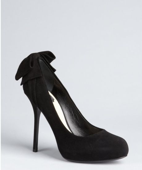 dior heels with ribbon