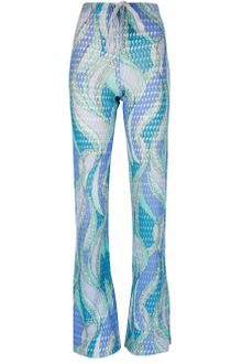 Emilio Pucci Knit Print Straight Leg Trouser - Lyst