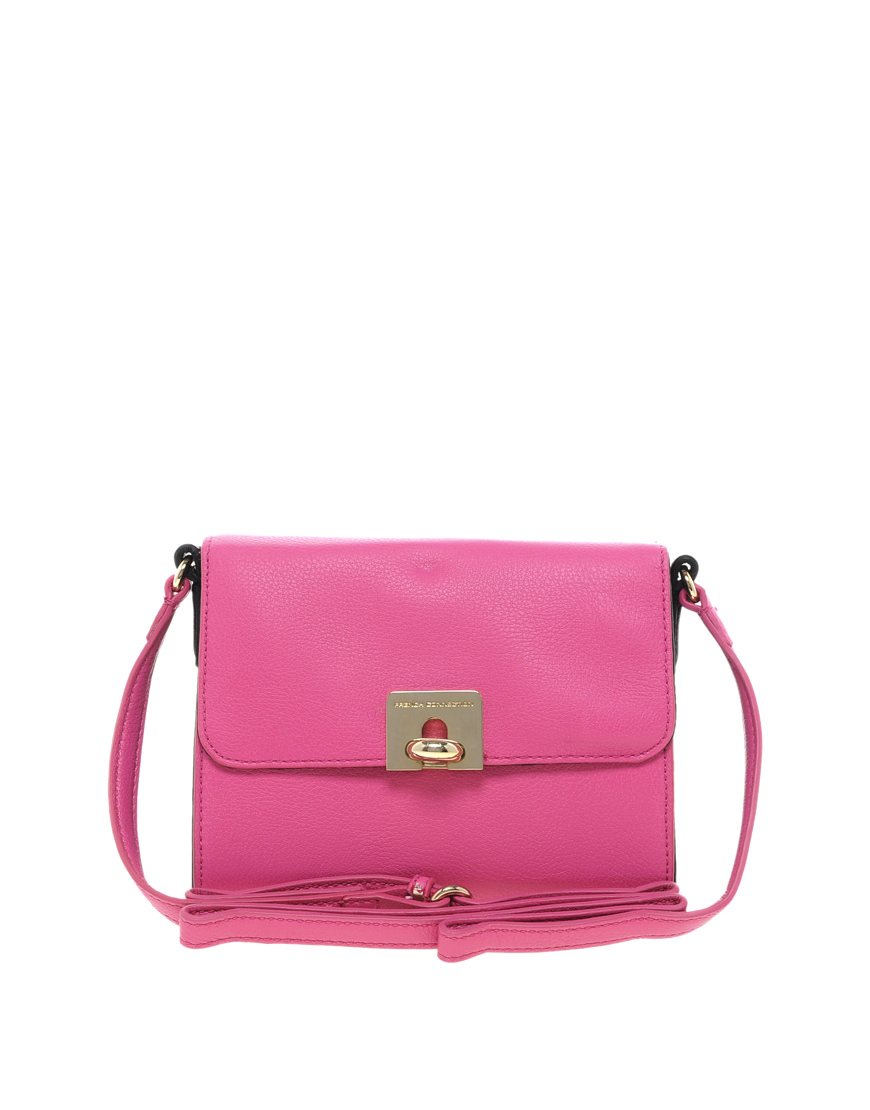 French Connection Cross Body Bag in Pink (fuschiaroseblack) Lyst
