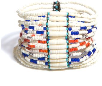 Isabel Marant Wide Multibead Bracelet - Lyst