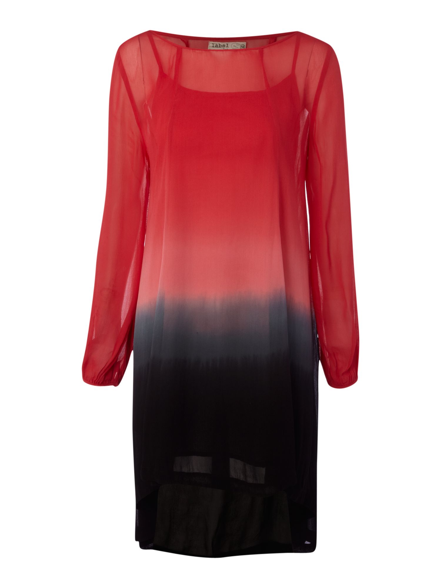 Label Lab Dip Dye Swing Dress in Red (coral) Lyst