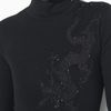 Lauren By Ralph Lauren Merino Embroidered Dress in Black (black/ black) - Lyst