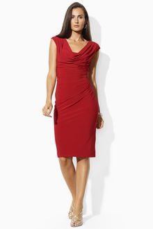  Sheath Dress on Images Of Long Sleeve Red Split Matte Jersey Dress In Wallpaper