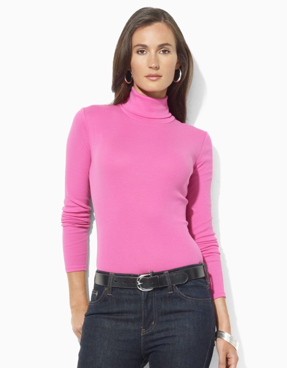 light purple turtleneck shirt