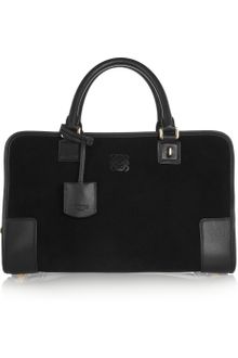 Loewe Amazona Leather and Suede Tote - Lyst