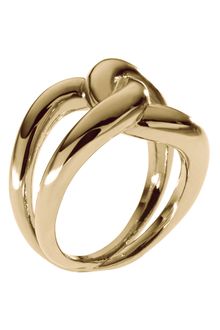 Michael Kors Goldtone Twist Ring - Lyst