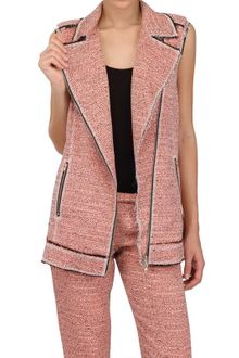 MSGM Techno Cotton Tweed Vest - Lyst