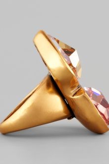 Oscar de la Renta Abstract Faceted Crystal Ring - Lyst