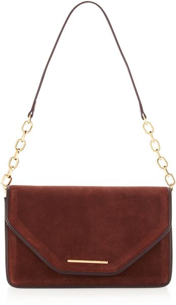 Rachel Zoe Charlotte Suede Shoulder Bag in Red (sella) - Lyst