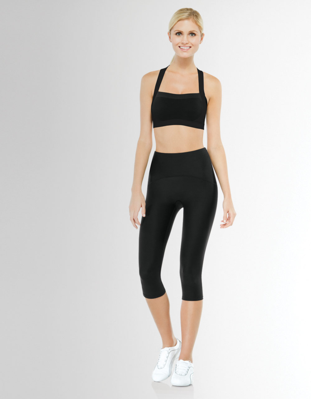 Spanx Shaping Compression Knee Pants in Black Lyst