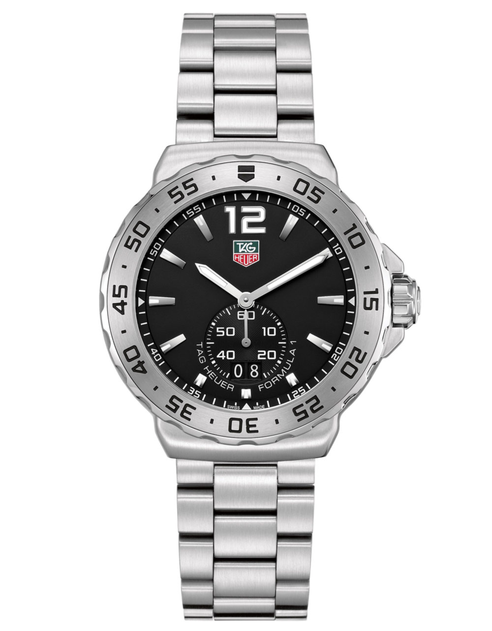Tag Heuer Mens Formula 1 Black Dial Watch in Silver for Men