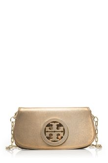 Tory Burch Glitter Logo Clutch - Lyst