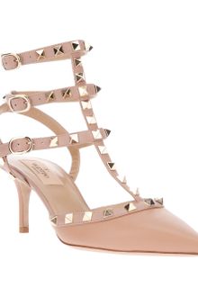 Valentino Strappy Studded Pump - Lyst