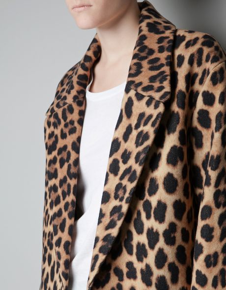 leopard print jacket zara